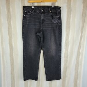 American Eagle Stretch Real Good Curvy Straight Jeans Black‎ Size 18